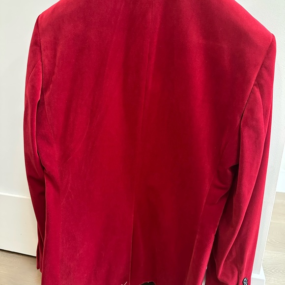 NWT Express Velvet Sport Coat with Contrast Black Satin Trim (Slim) - Picture 11 of 15